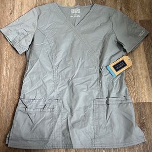 NWT Gray Scrub Top